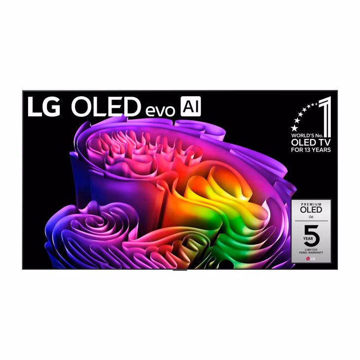83 Inch Class LG OLED evo AI G6 4K Smart TV 2026 with Supplied Flush Wall Mount - OLED83G6WUA